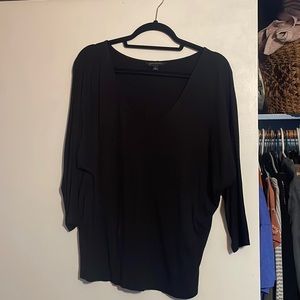 Black banana republic 3/4 sleeve shirt